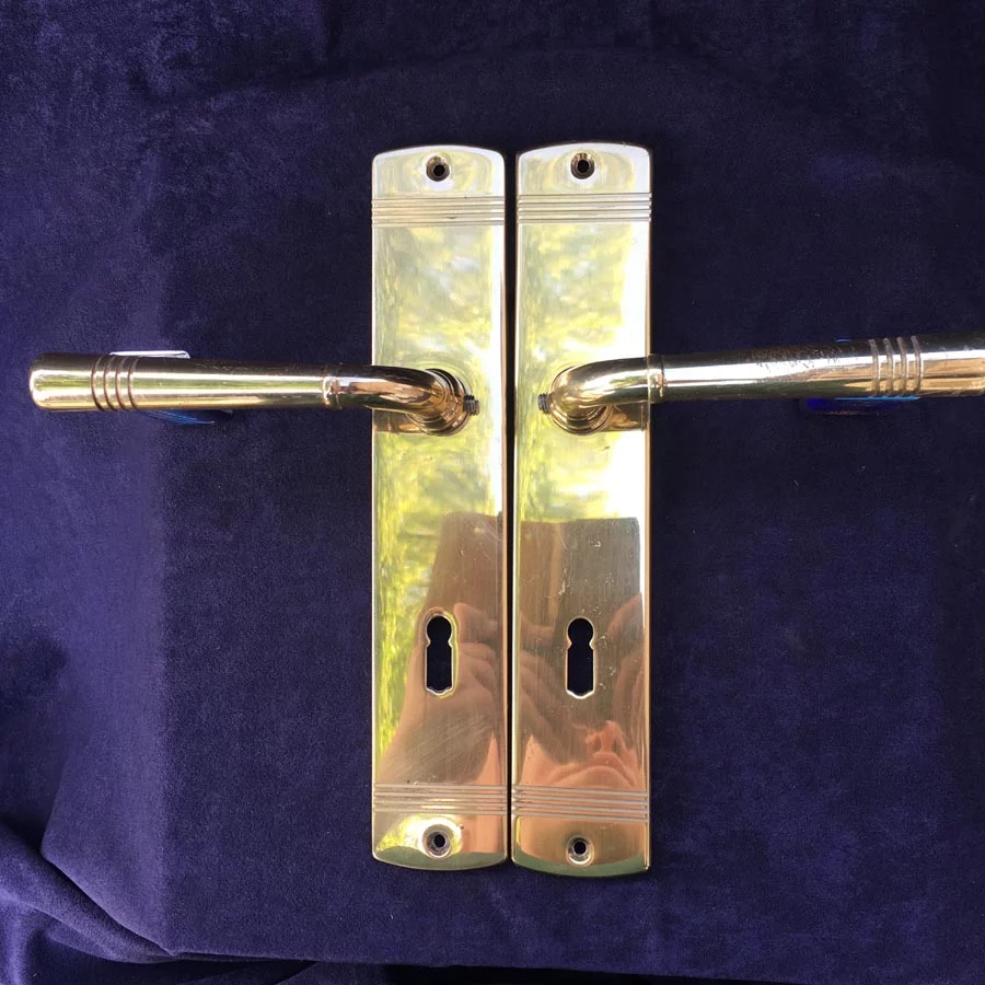 Modern Türdrückergarnitur Messing Nr. 202 – Bild 3