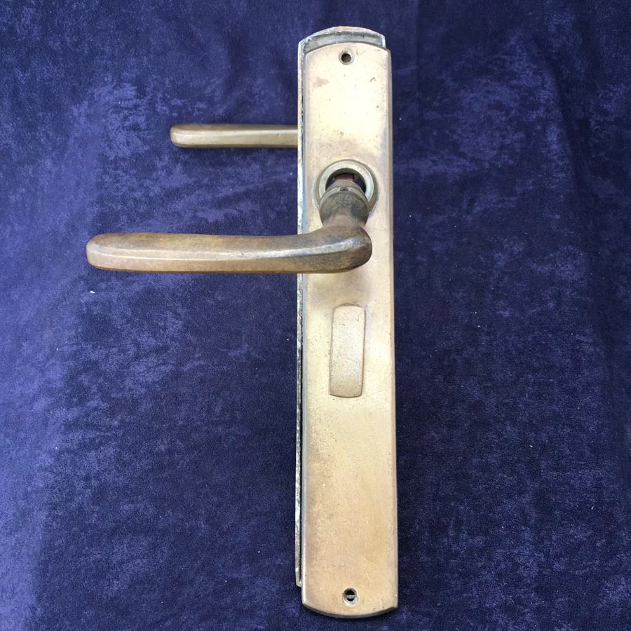 Türdrückergarnitur Nr. 207 Bauhaus Messing – Bild 5
