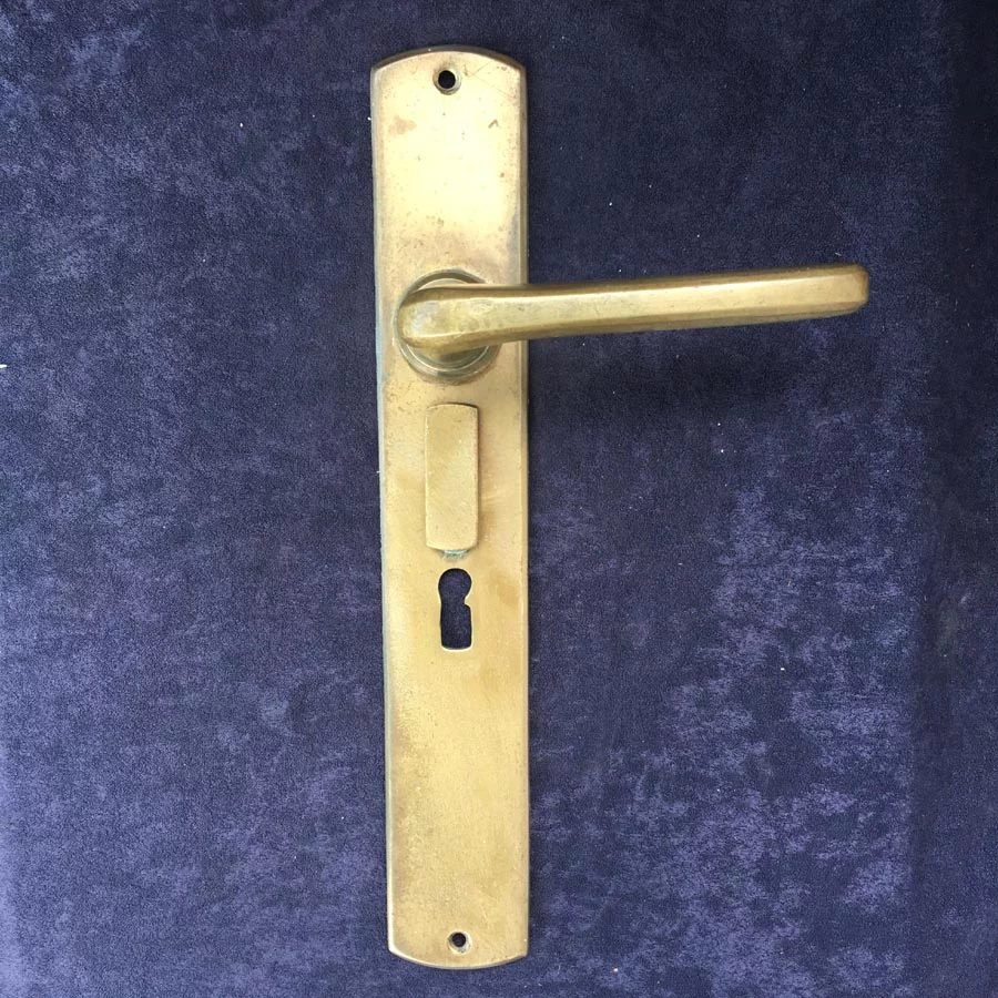 Türdrückergarnitur Nr. 207 Bauhaus Messing – Bild 2