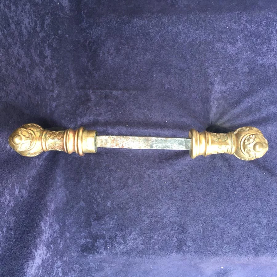 Türklinke für Kastenschloss Nr. 208 Gründerzeit Horn ohne Langschild – Bild 4