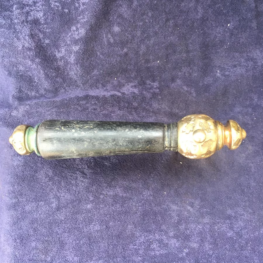 Türklinke für Kastenschloss Nr. 208 Gründerzeit Horn ohne Langschild