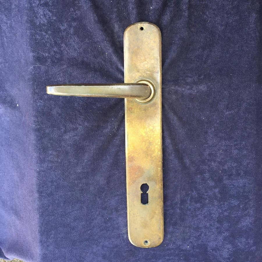 Türdrückergarnitur Nr. 209 Bauhaus Messing