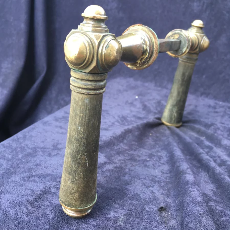 Türklinke für Kastenschloss Nr. 215 Gründerzeit Horn ohne Langschild – Bild 3