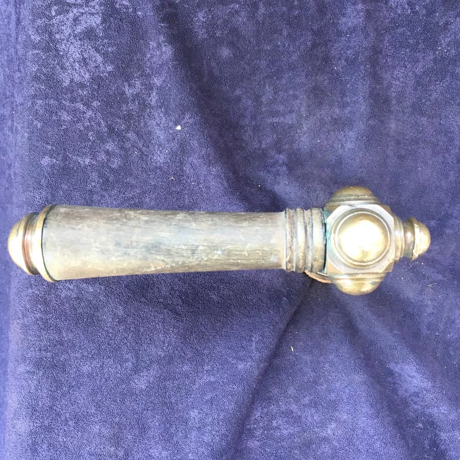 Türklinke für Kastenschloss Nr. 215 Gründerzeit Horn ohne Langschild