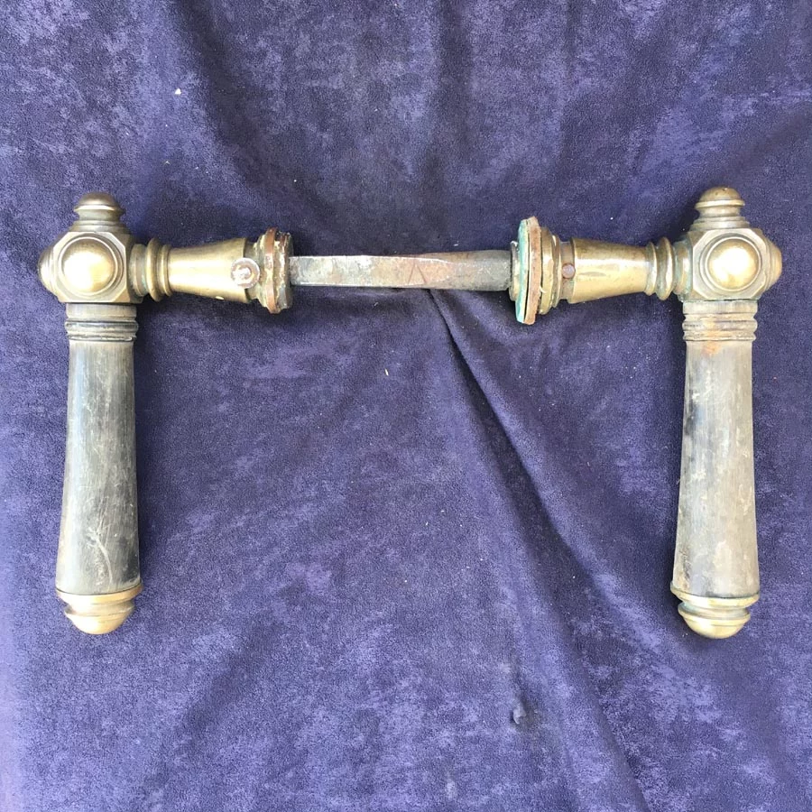 Türklinke für Kastenschloss Nr. 215 Gründerzeit Horn ohne Langschild – Bild 4