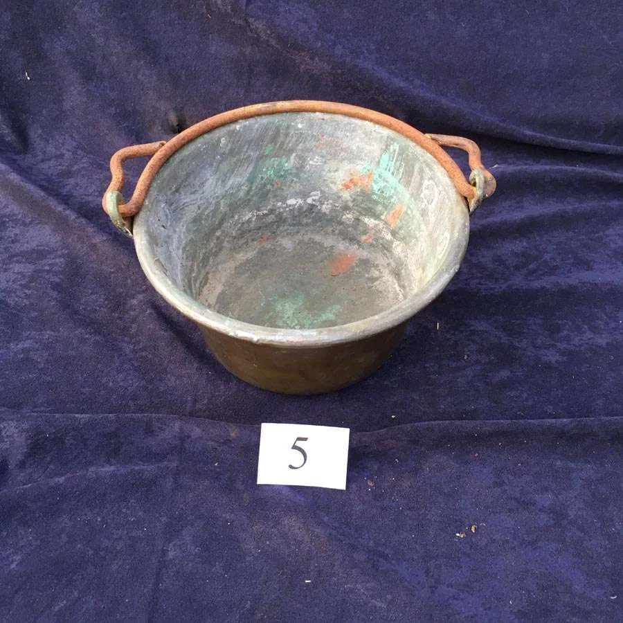 Alte Kupferkessel, Caramel Zuckersirup Topf Nr. 4 – Bild 6