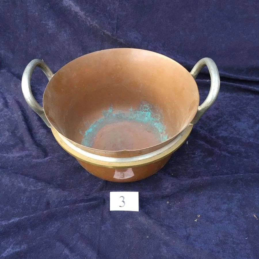 Alte Kupferkessel, Caramel Zuckersirup Topf Nr. 4 – Bild 4