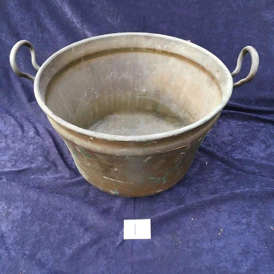 Alte Kupferkessel, Caramel Zuckersirup Topf Nr. 4 – Bild 2