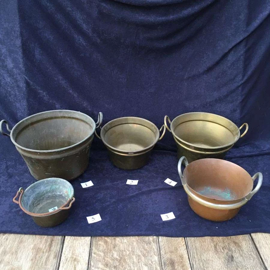 Alte Kupferkessel, Caramel Zuckersirup Topf Nr. 4