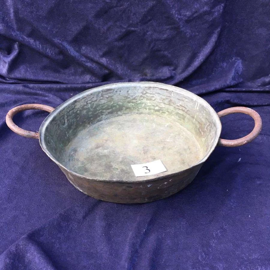 Alte Kupfer Kochtopf, Sautoire Nr. 15 – Bild 3