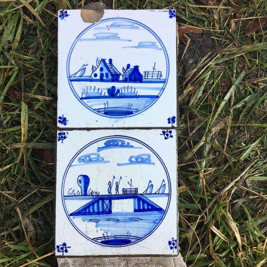 Antike Originale Delfter Holländische Fliese Nr. 03 – Bild 3
