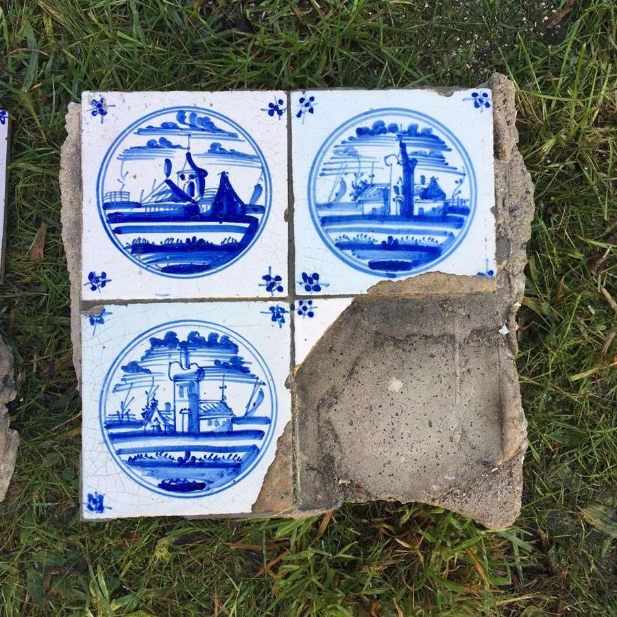 Antike Originale Delfter Holländische Fliese Nr. 03 – Bild 7