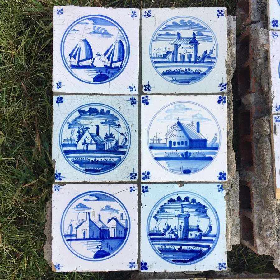 Antike Originale Delfter Holländische Fliese Nr. 03