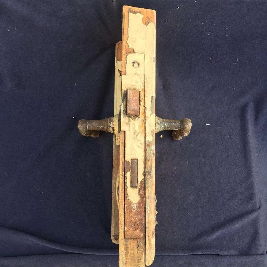 Kastenschloss Messingdrücker Nr. 31 Gründerzeit – Bild 3