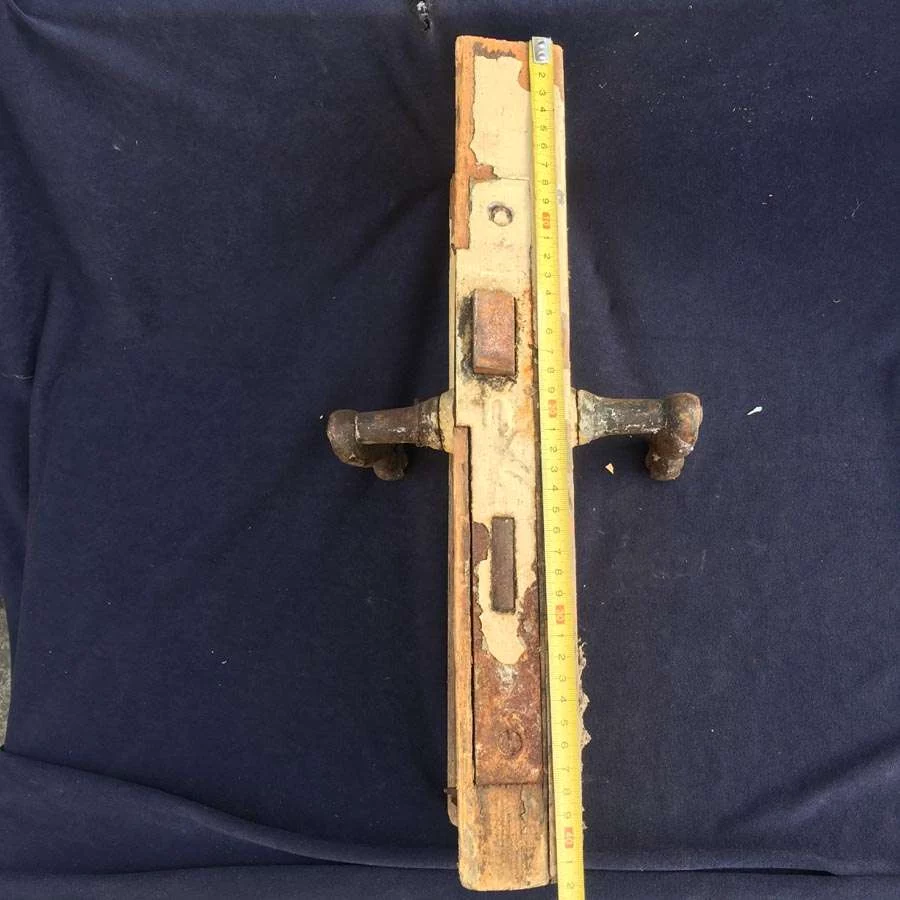 Kastenschloss Messingdrücker Nr. 31 Gründerzeit – Bild 4