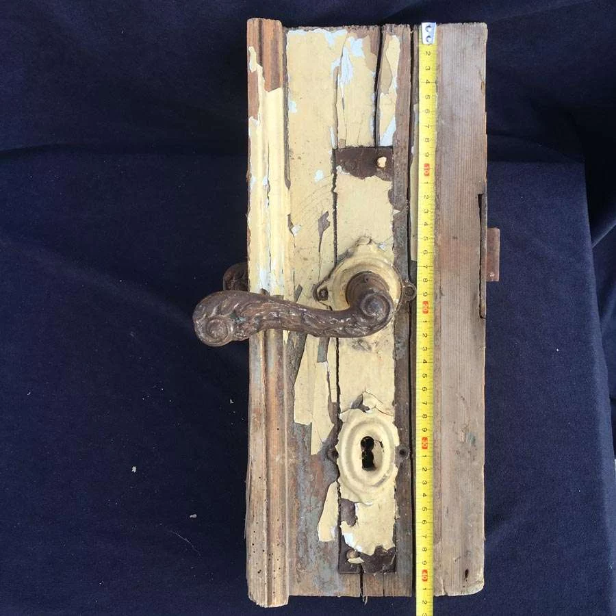 Kastenschloss Messingdrücker Nr. 31 Gründerzeit – Bild 6