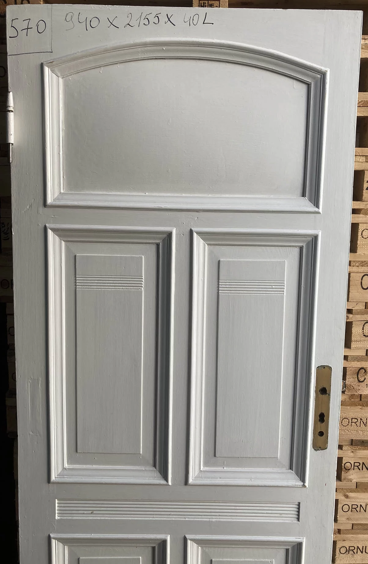 Zimmertür Nr. 570 Jugendstil mit 5 Kassetten – Bild 4