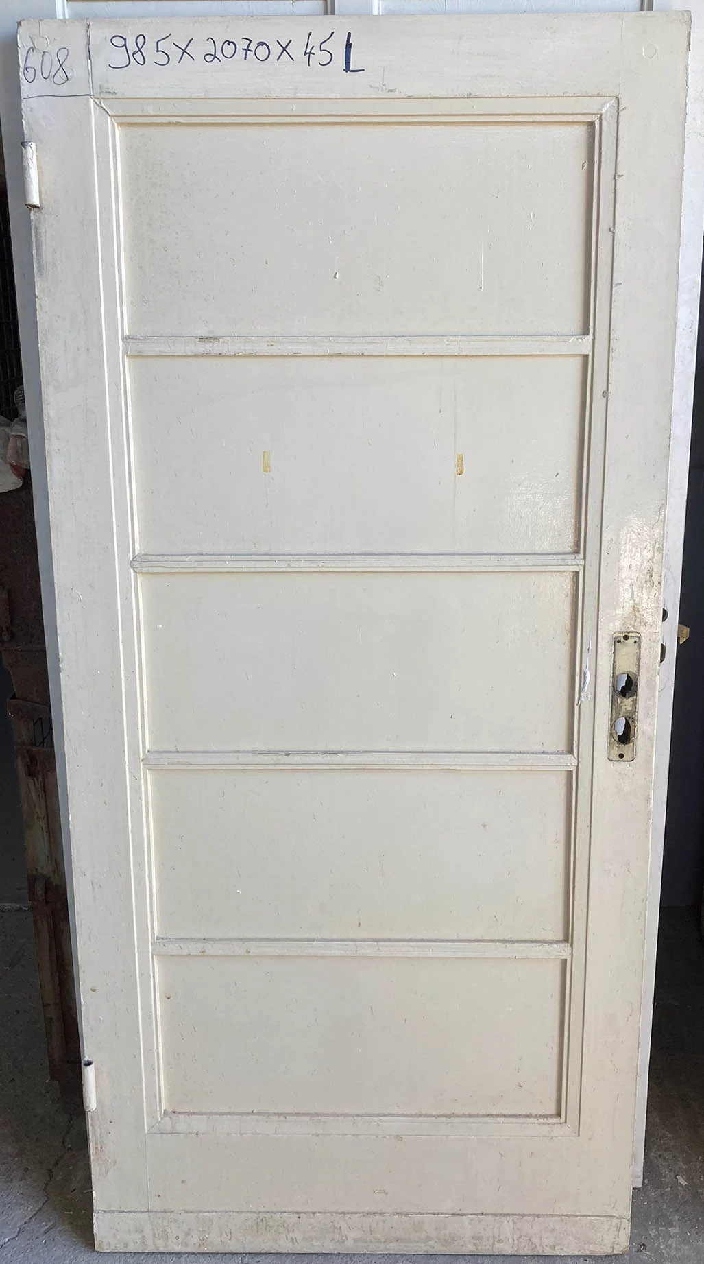 Zimmertür Nr. 608 Bauhaus mit 5 Kassetten