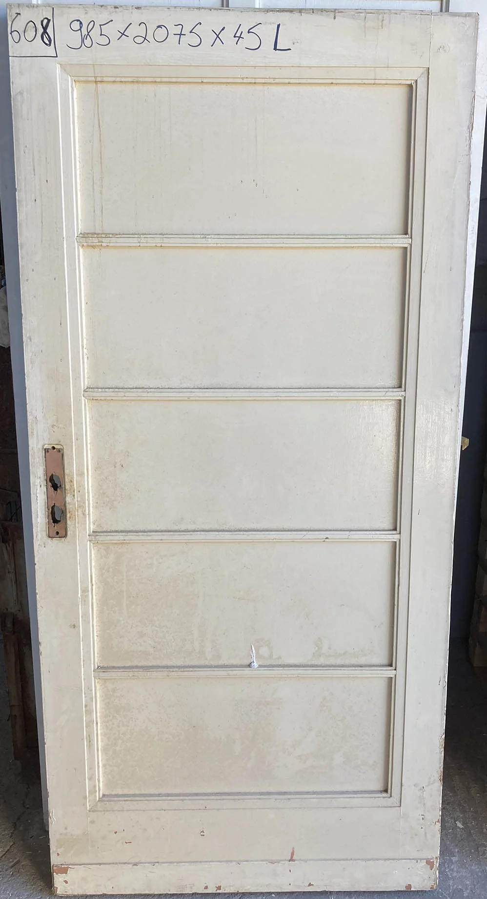 Zimmertür Nr. 608 Bauhaus mit 5 Kassetten – Bild 2