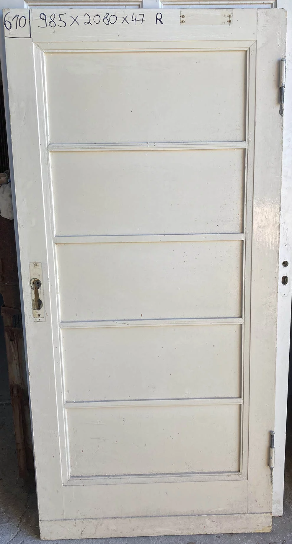 Zimmertür Nr. 610 Bauhaus mit 5 Kassetten