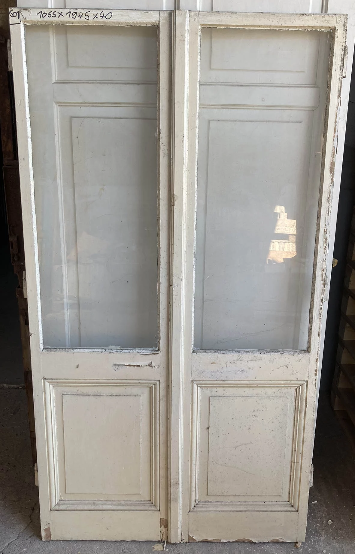 Zweiflügelige / Doppeltür zum Balkon Nr. 601 Gründerzeit – Bild 2